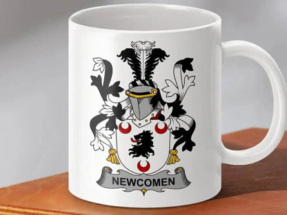 Newcomen Family Crest Historical Design Mug - Celtic Ancestry Gifts
