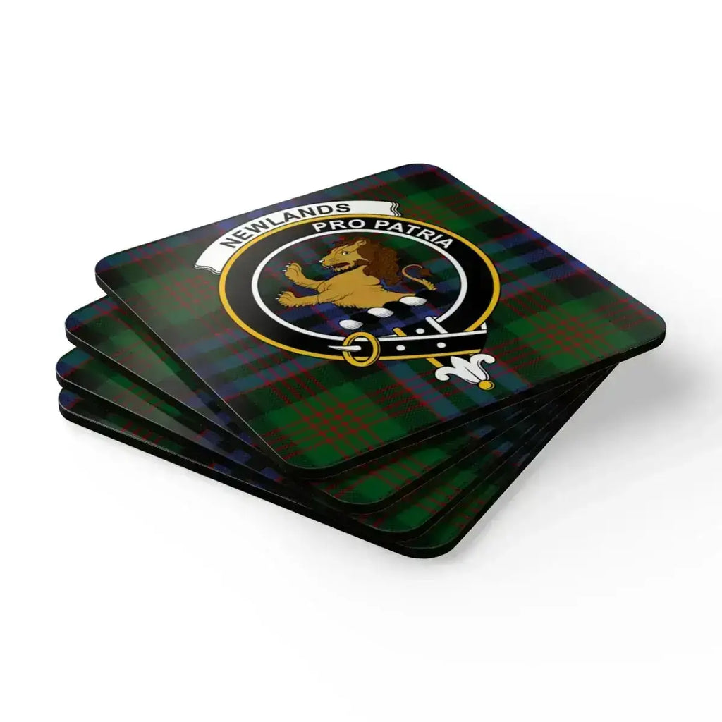 Newlands Pro Patria Clan Crest Tartan Coasters product