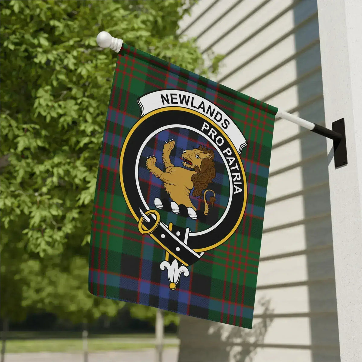 Colorful Newlands Pro Patria Tartan Flag