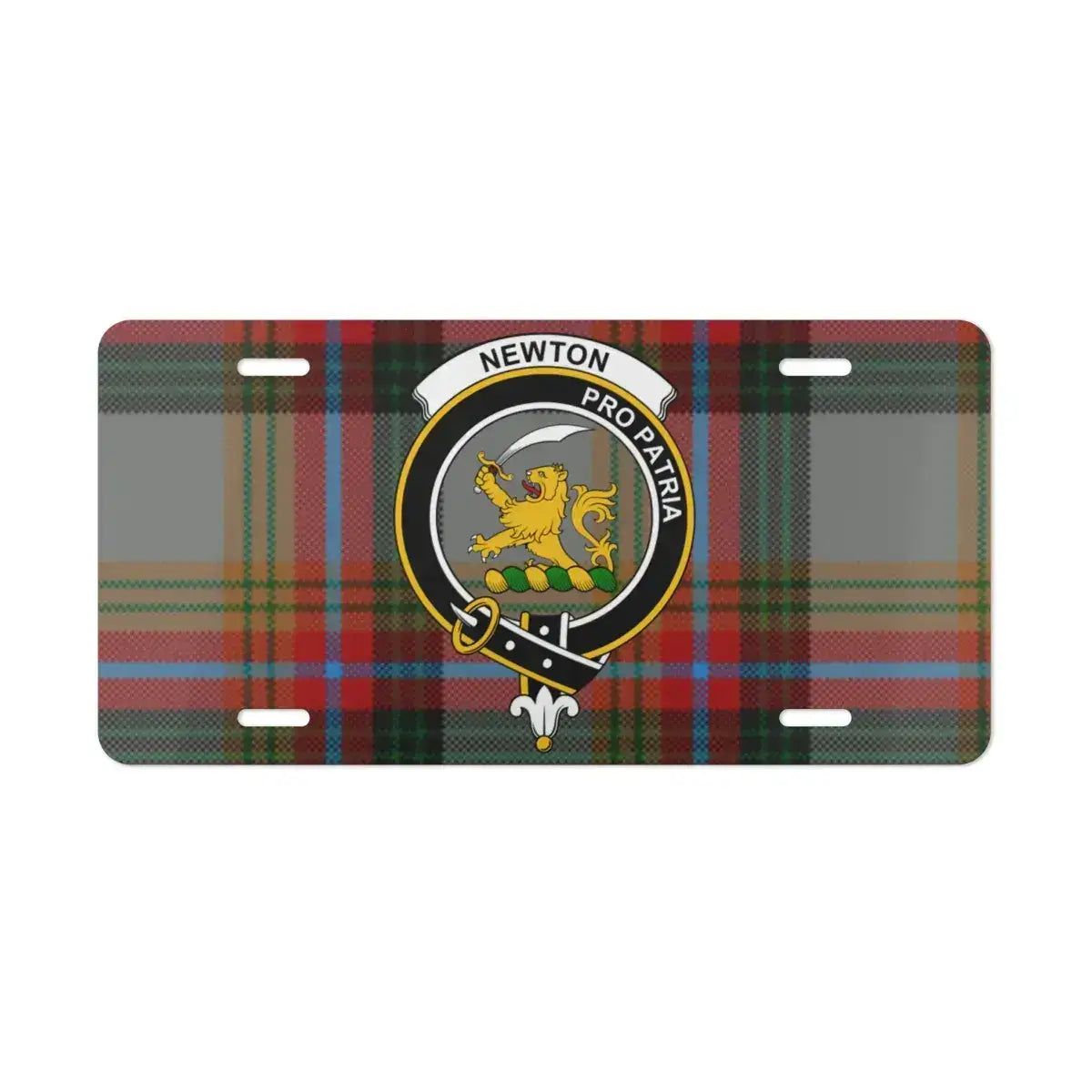 Newton Pro Patria Scottish Plaid Design License Plate product