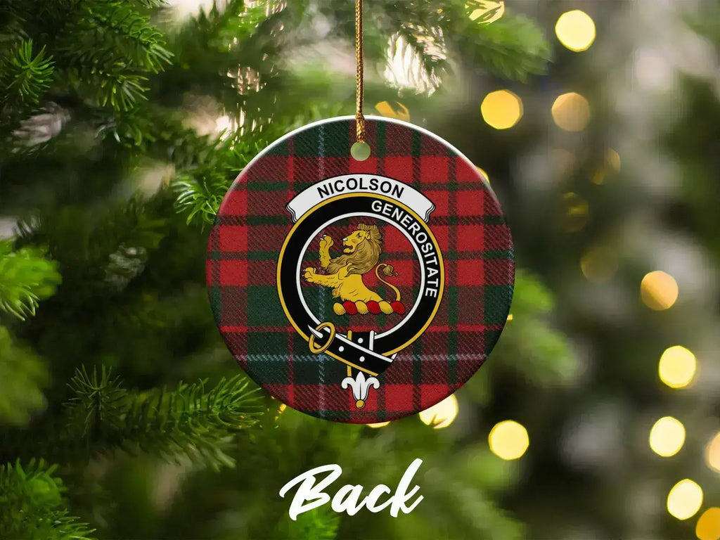 Family Crest Christmas Tree Ornaments Decorative product