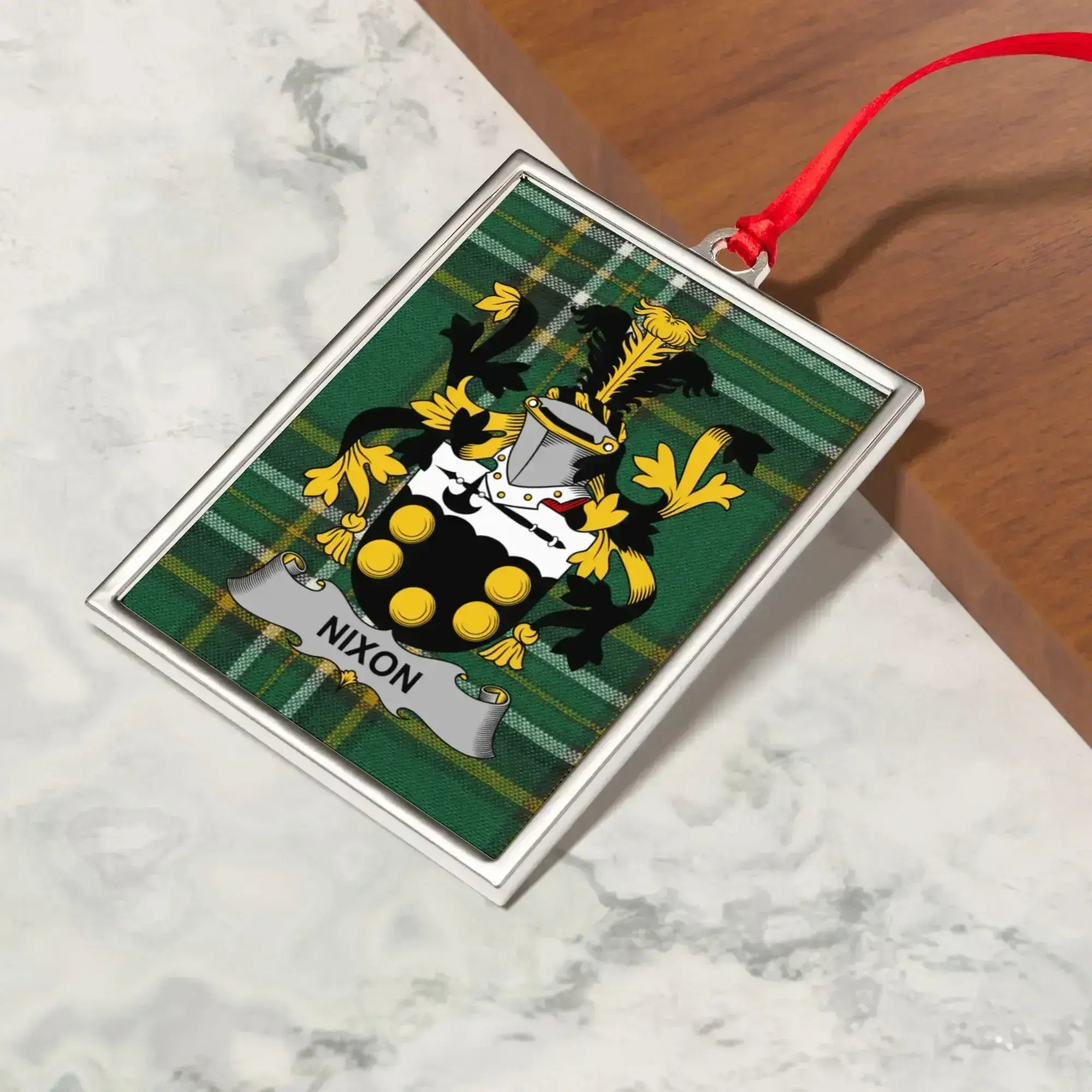 Personalized Family Crest Nixon Ornament product type