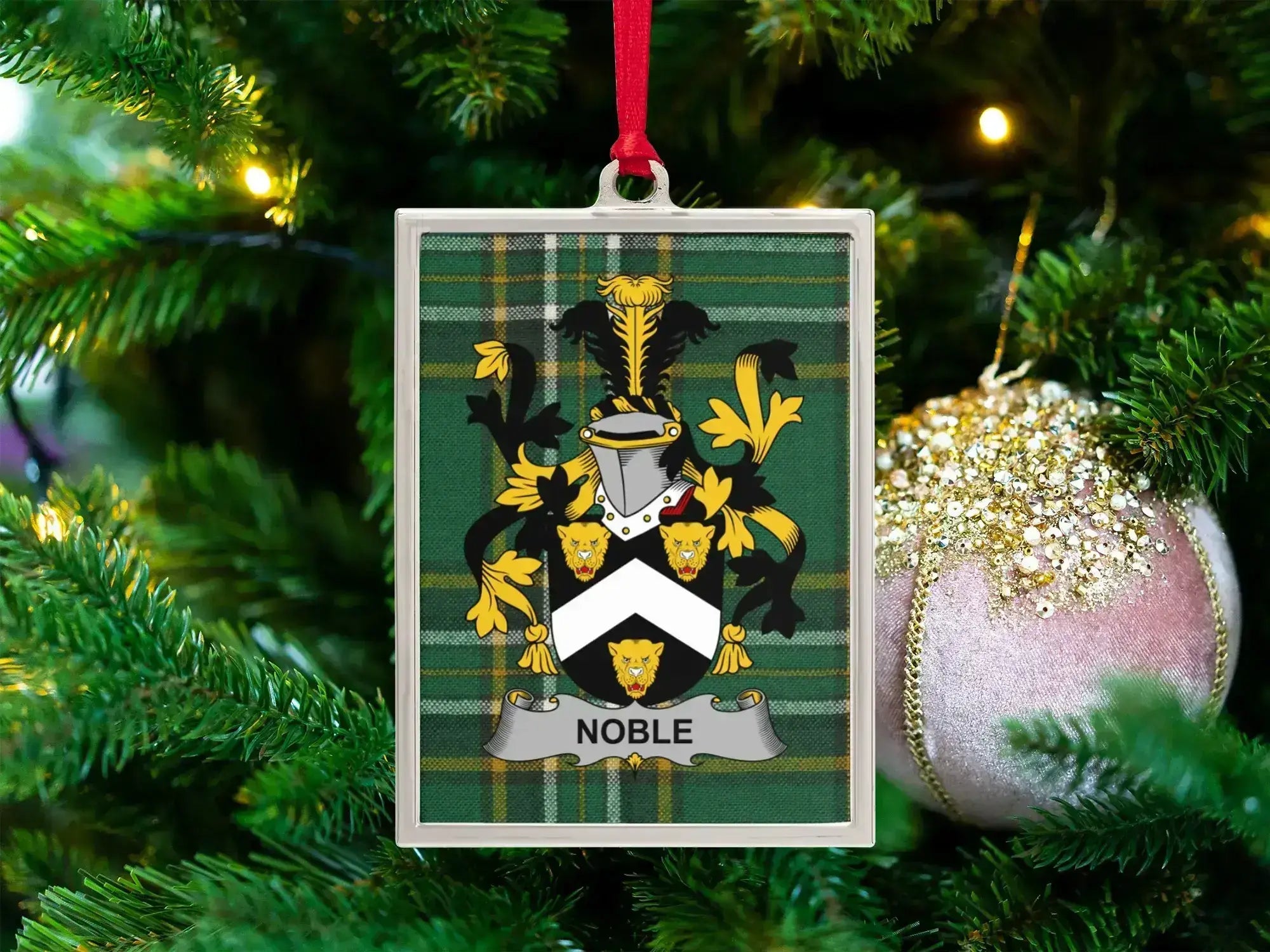 Noble Family Crest Christmas Ornament product