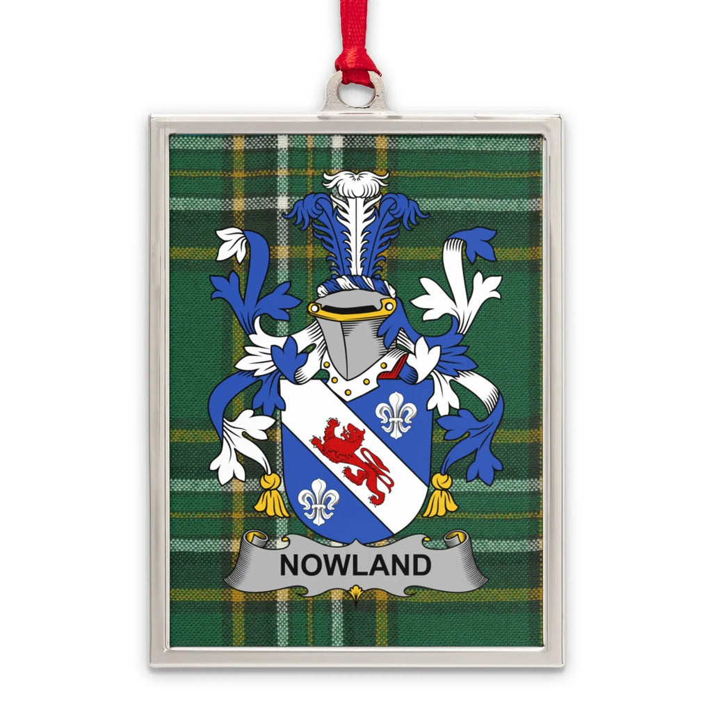 Nowland Family Crest Plaid Shield Design product type