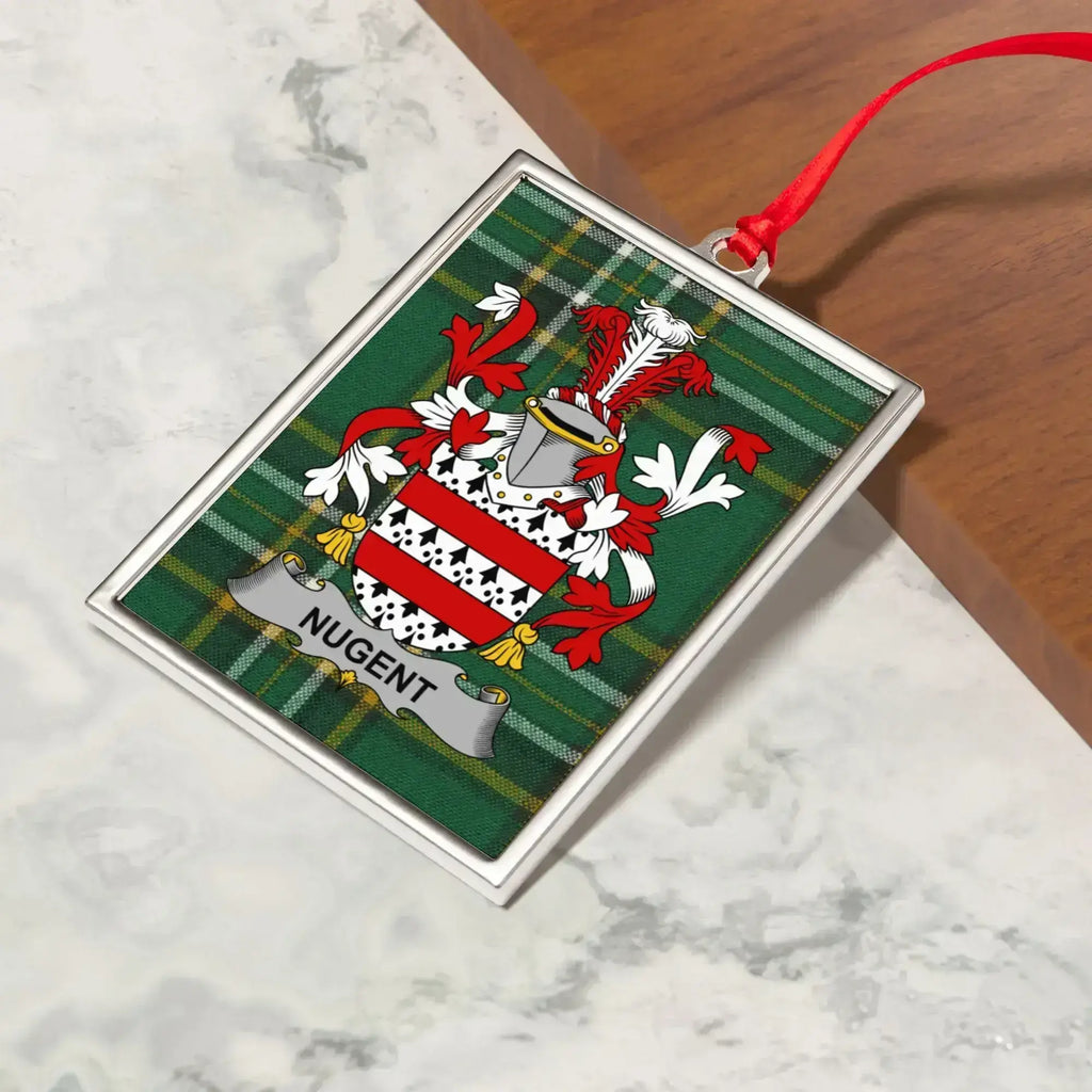 Nugent Family Crest Rectangular Ornament product