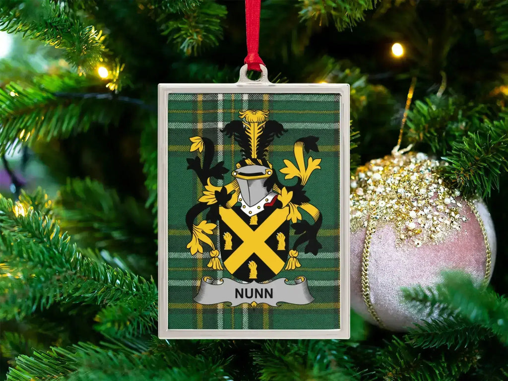 Personalized Nunn Family Crest Ornament product type