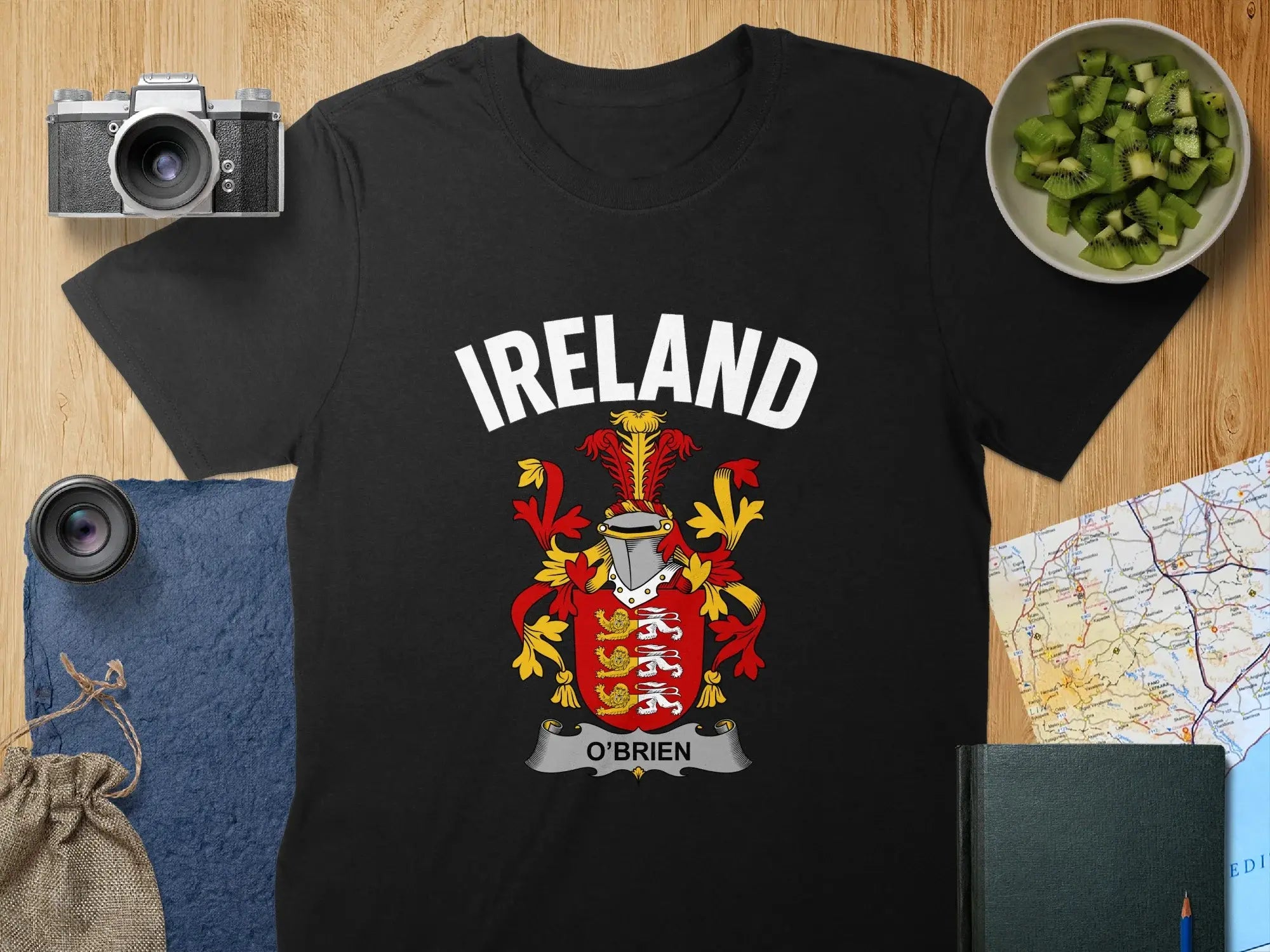 Ireland O'Brien Heraldic Crest T-Shirt with Bold Design