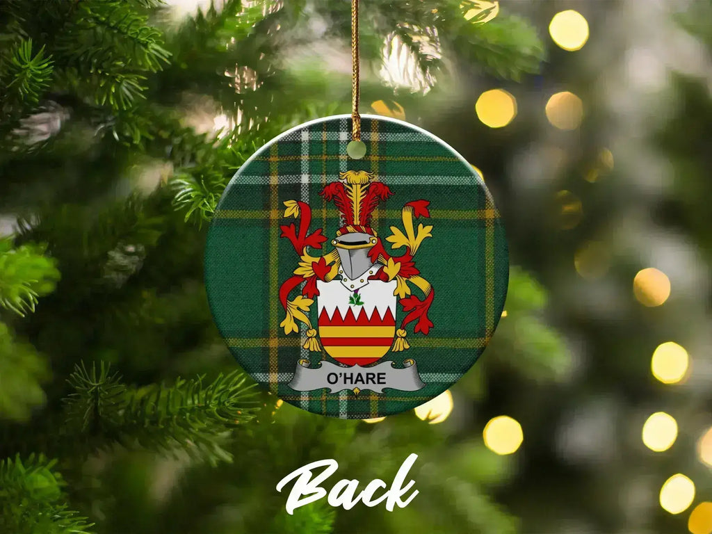 Family Crest Tartan Plaid Christmas Ornament