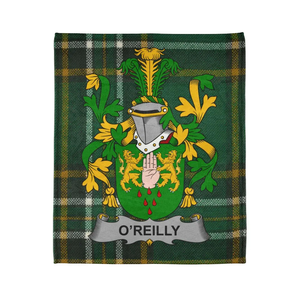 O'Reilly Family Crest Plaid Throw Blanket