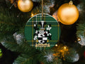 O'Sullivan Irish Family Crest round Christmas ornament on a tree