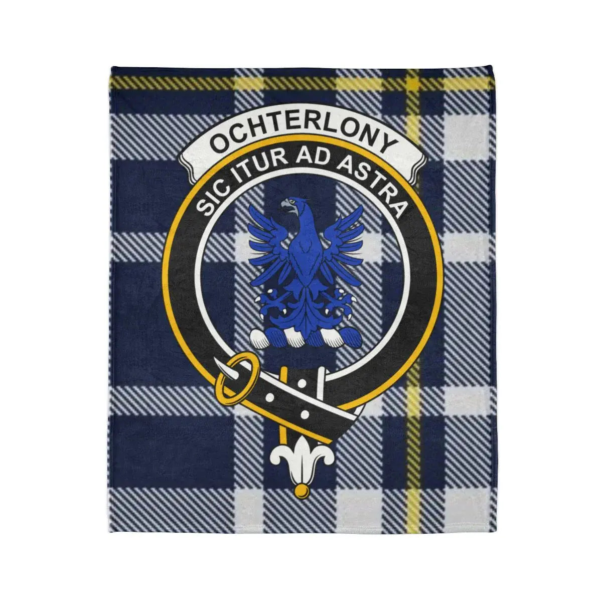 Ochterlony Sic Itur Ad Astra Plaid Design Blanket
