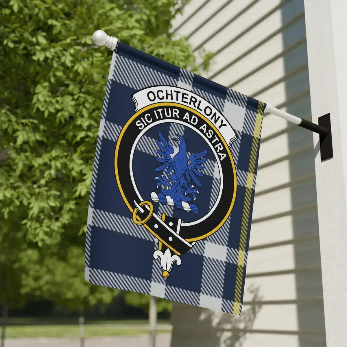 Ochterlony Sic Itur Ad Astra Clan Crest Flag