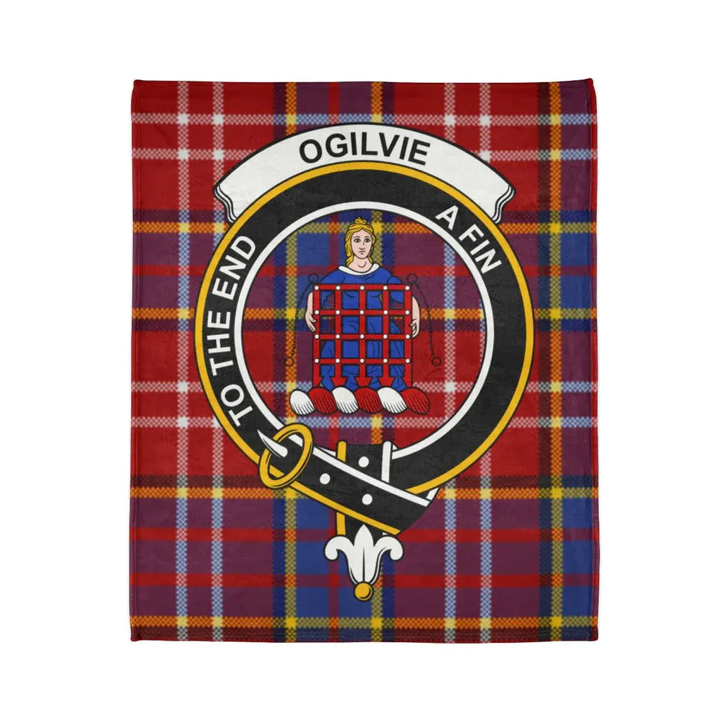 Ogilvie Clan Tartan Blanket Decorative Accent