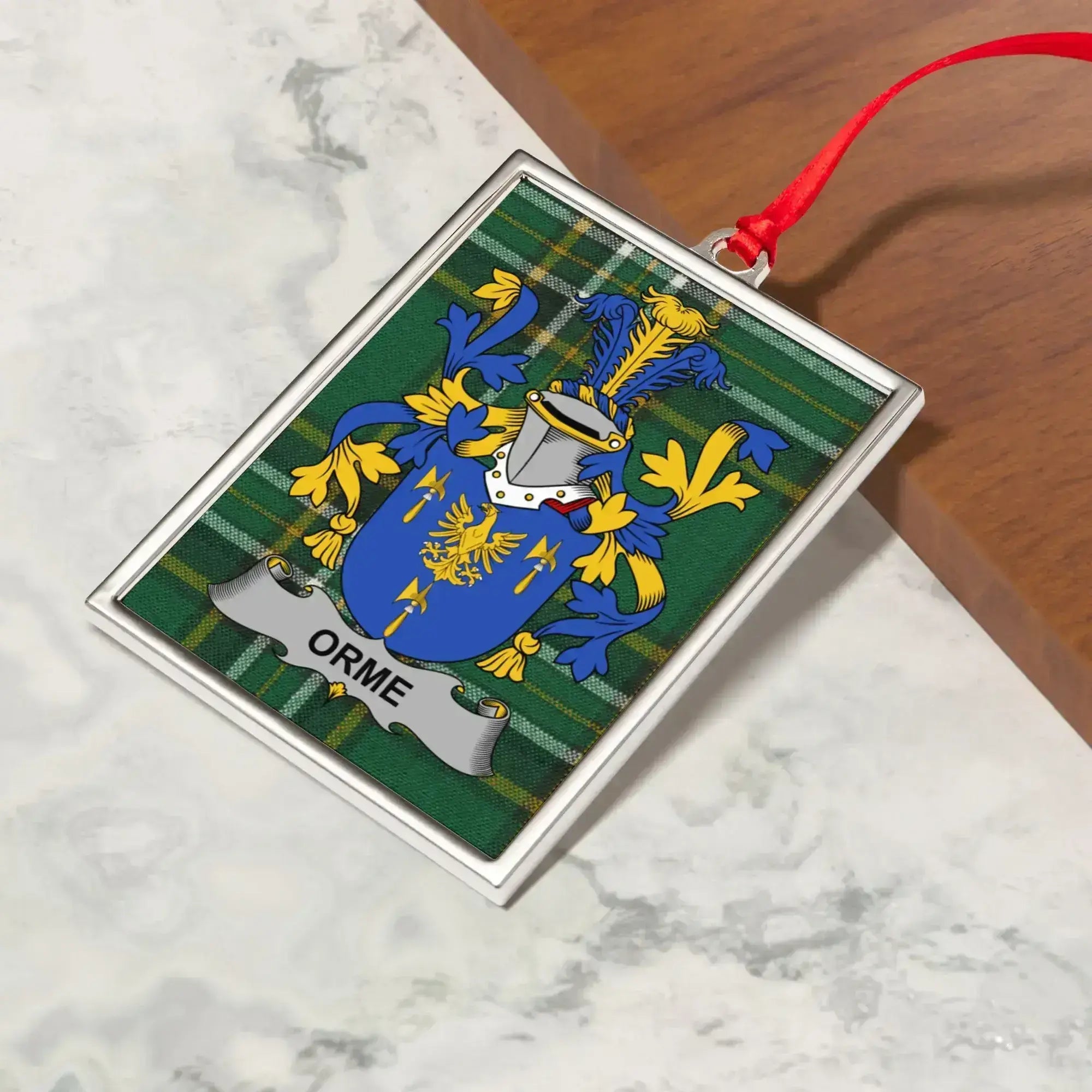 Orme Family Crest Rectangular Ornament product type