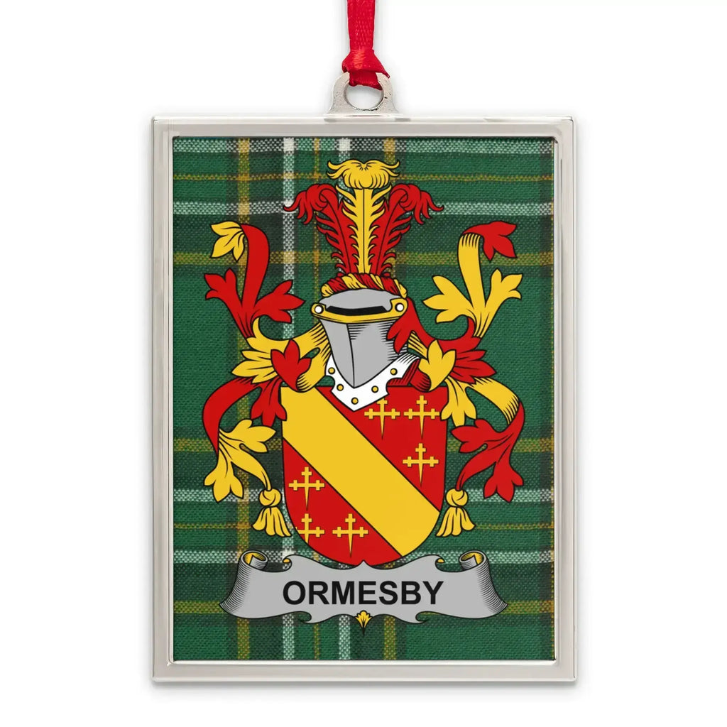 Ormesby Family Crest Plaid Green Hanging Ornament product