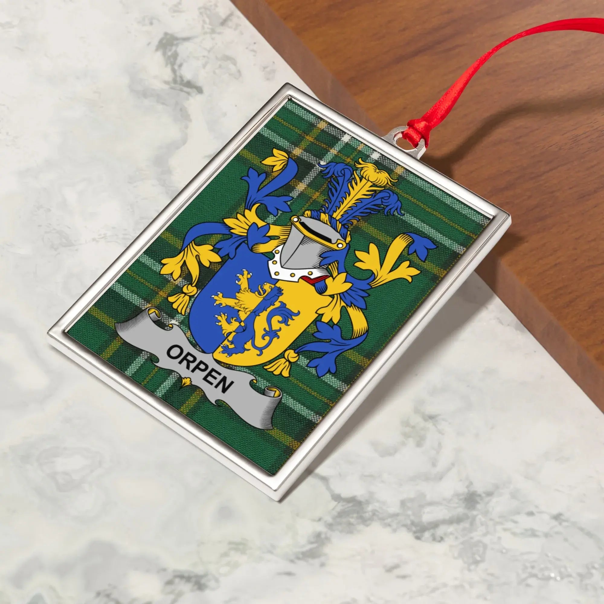 Orpen Family Crest Decorative Ornament product type