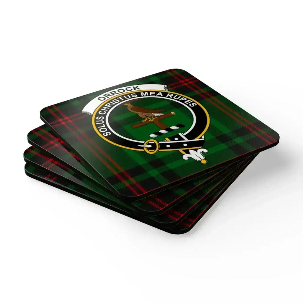 Solus Christus Mea Rupes Plaid Designed Coaster product