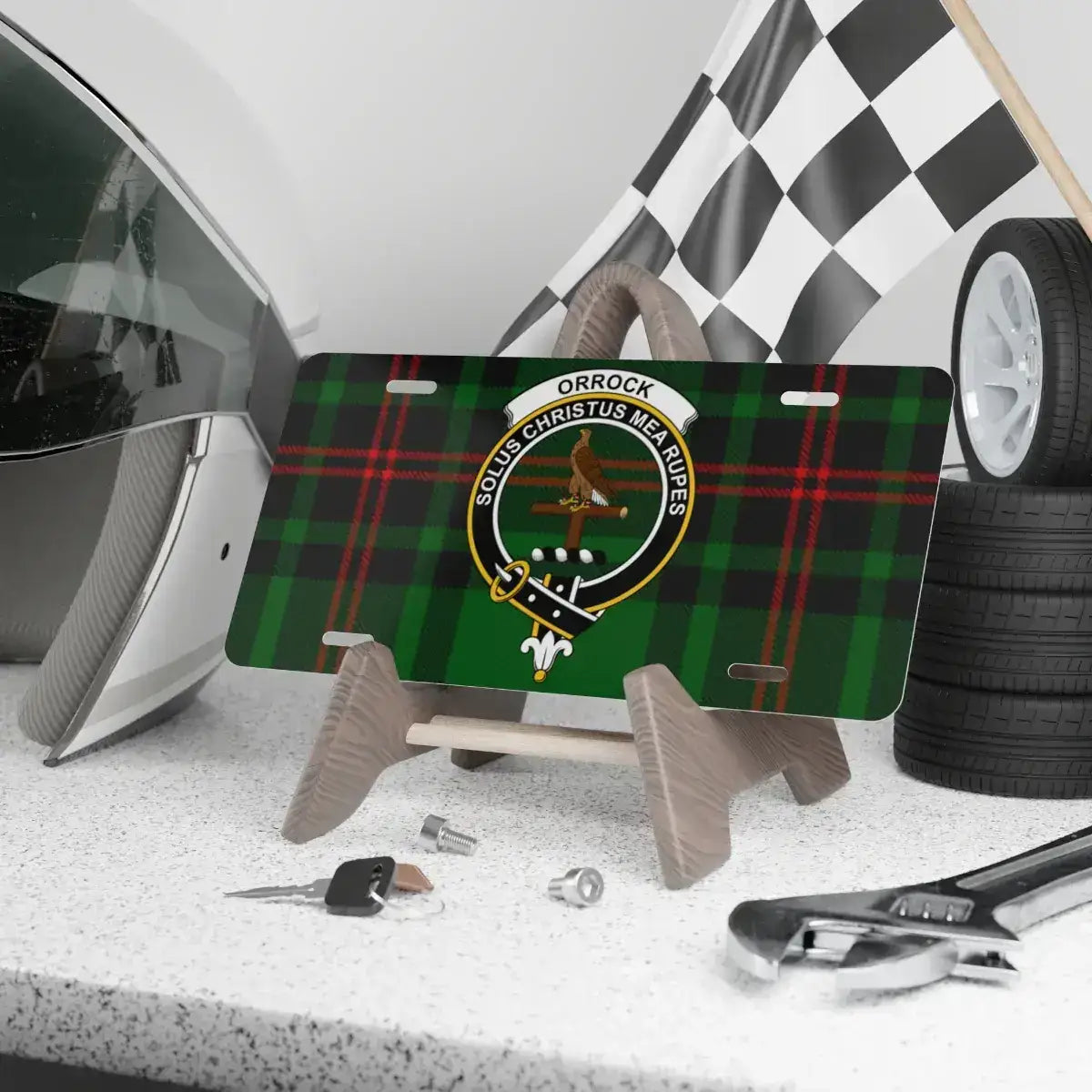 Orrock Family Crest Decoration License Plate product