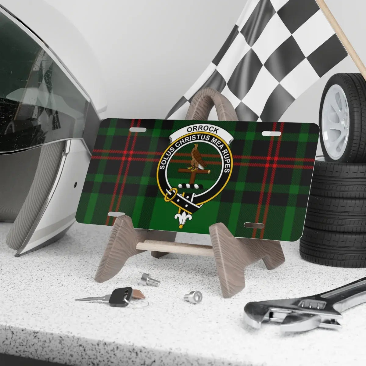 Orrock Family Crest Decoration License Plate product