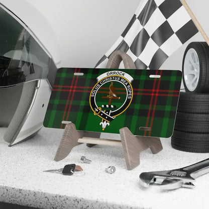 Orrock Family Crest Decoration License Plate product