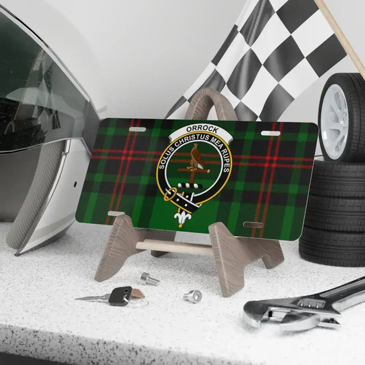 Orrock Family Crest Decoration License Plate product