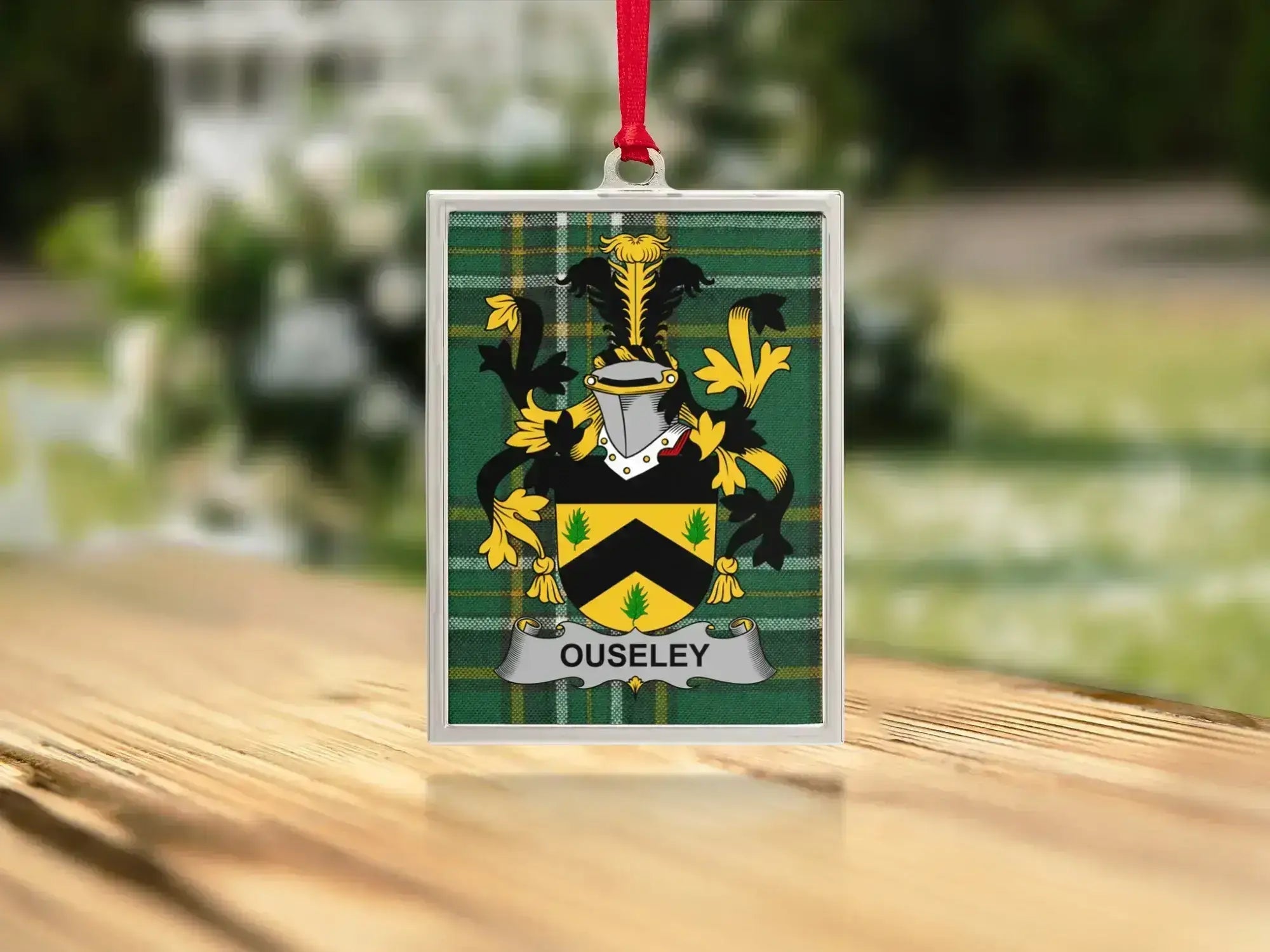 Custom Family Crest Design Rectangular Hanging product type