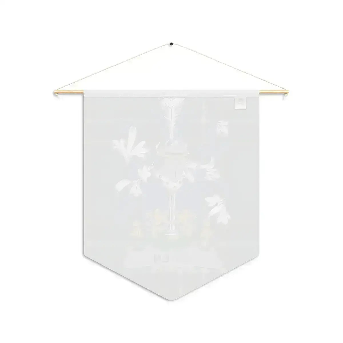 Owen Irish family crest wall pennant — crest and tartan detail