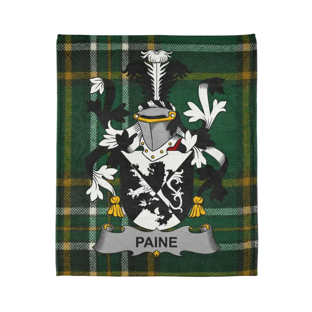 Paine Coat of Arms Heraldic Family Crest Blanket