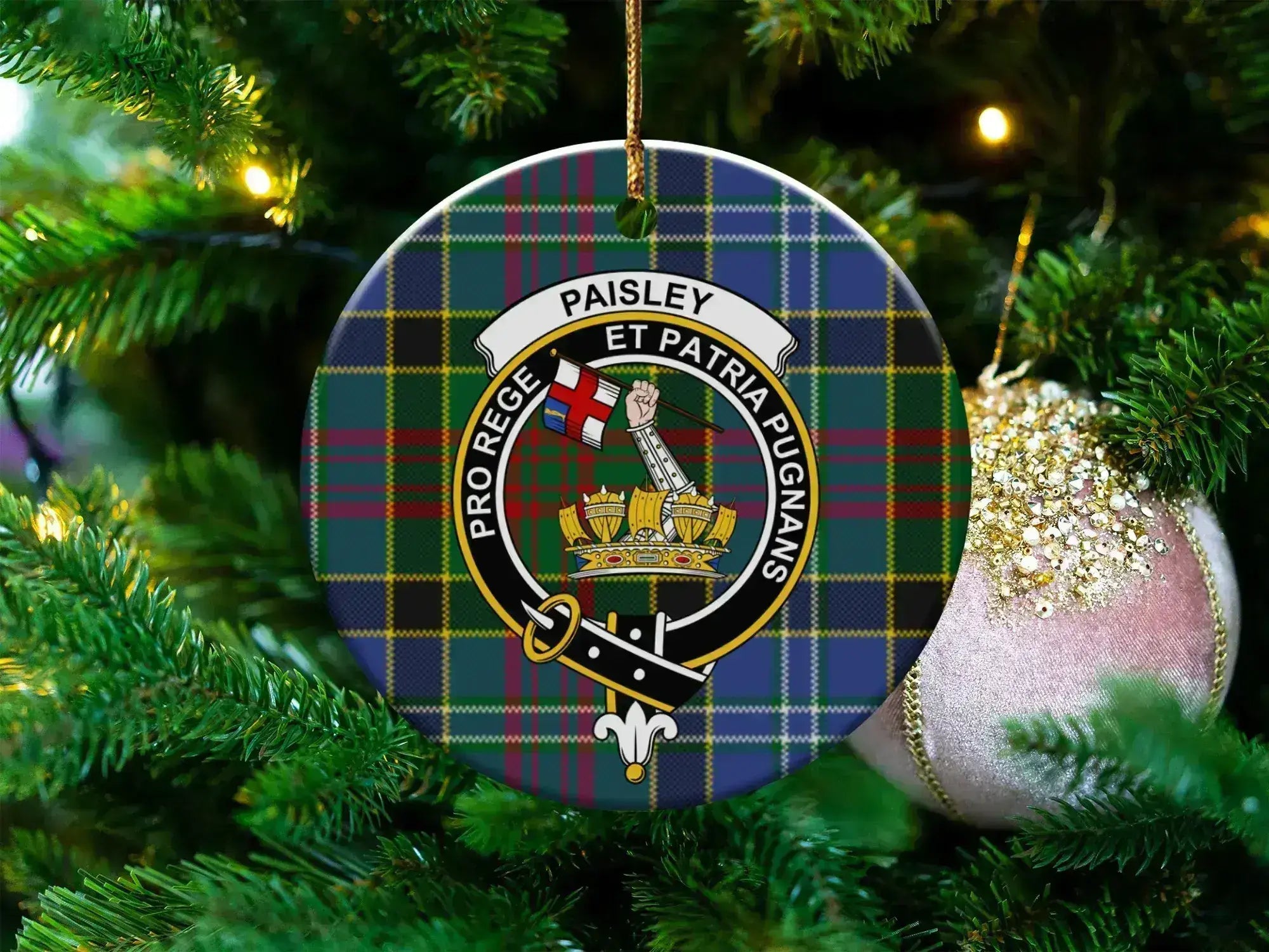 Paisley Et Patria Pugnans Pro Rege Ornament product