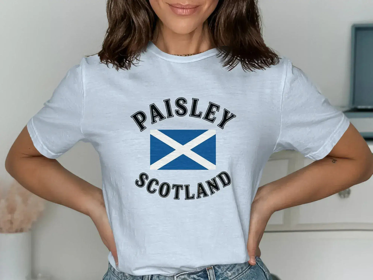 Paisley Scotland Flag Themed Graphic T-shirt product type