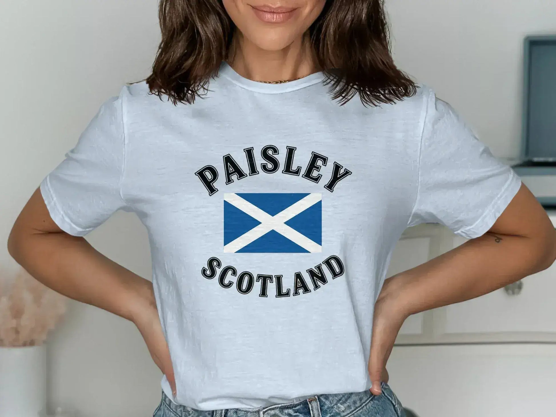 Paisley Scotland Flag Themed Graphic T-shirt product type