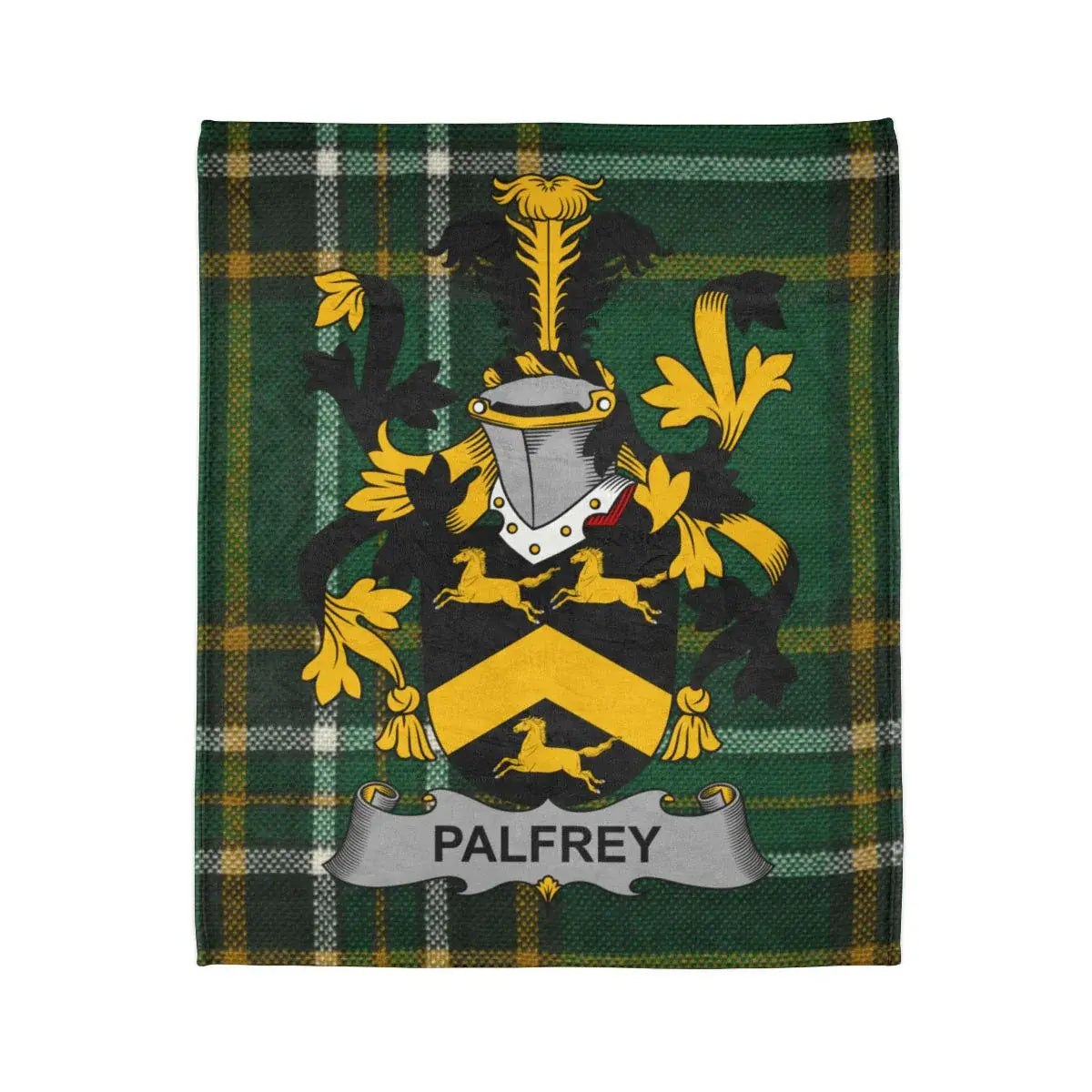 Palfrey Family Crest Tartan Design Blanket