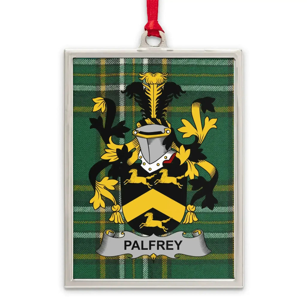 Coat Of Arms PALFREY Family Crest Plaid Ornament product