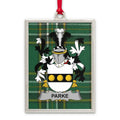 Parke Family Crest Plaid Pattern Rectangle Ornament product