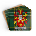 Custom Family Crest Coasters Set of Four Parsons product type
