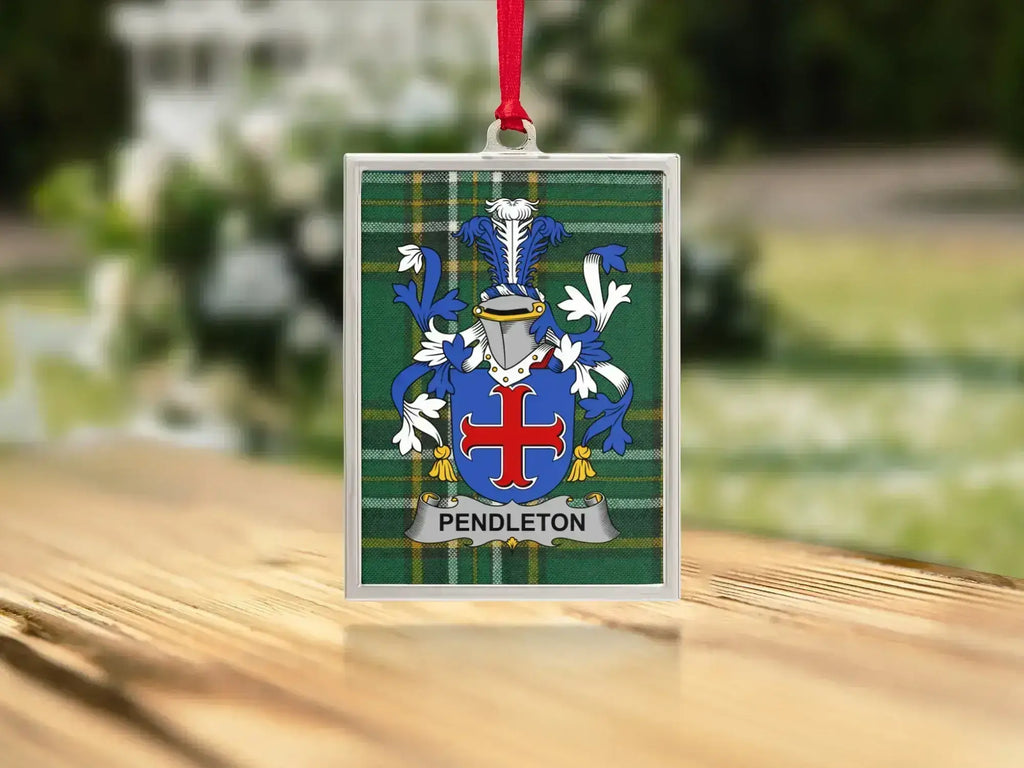 Family Crest Personalized Pendleton Ornament product type