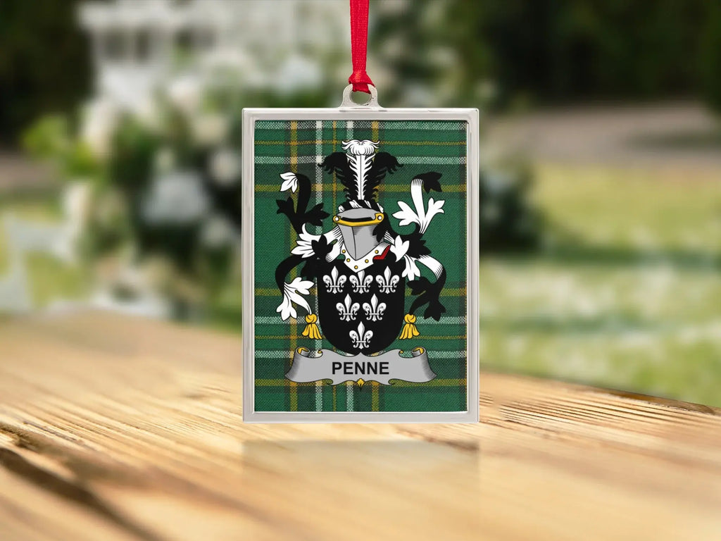 Personalized Penne Family Crest Hanging Ornament product