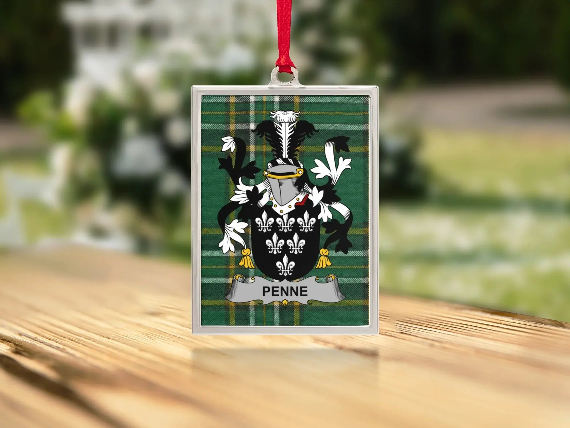Personalized Penne Family Crest Hanging Ornament product