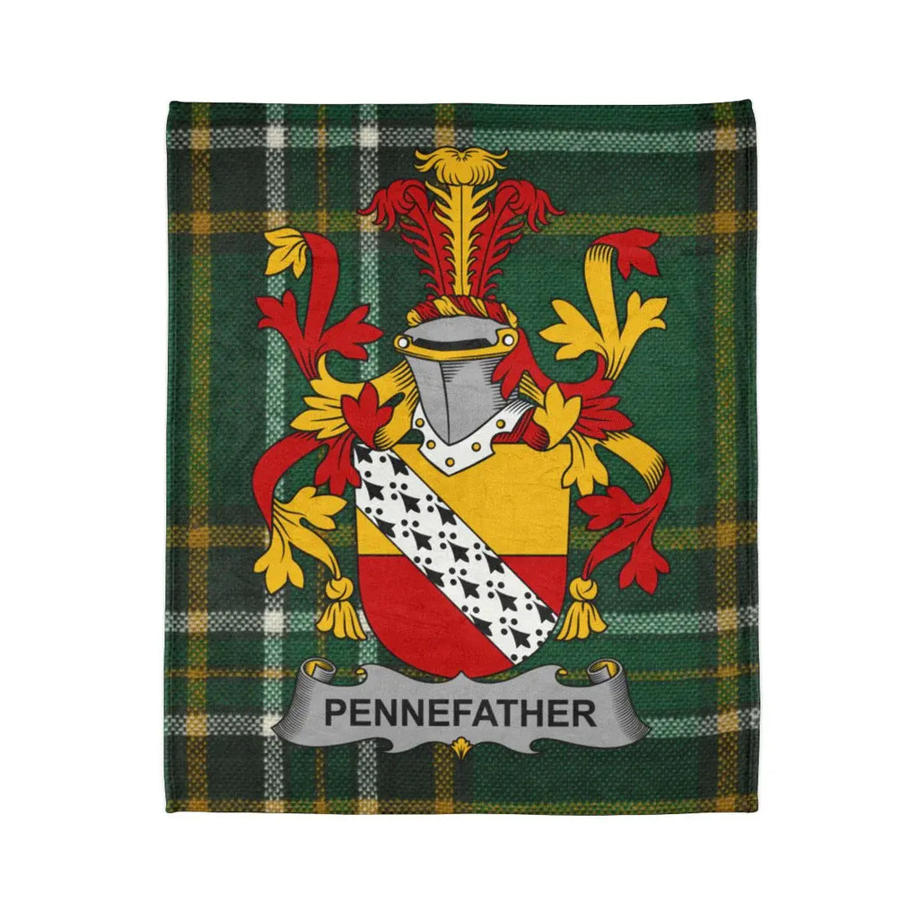 Pennefather Crest Plaid Design Decorative Blanket