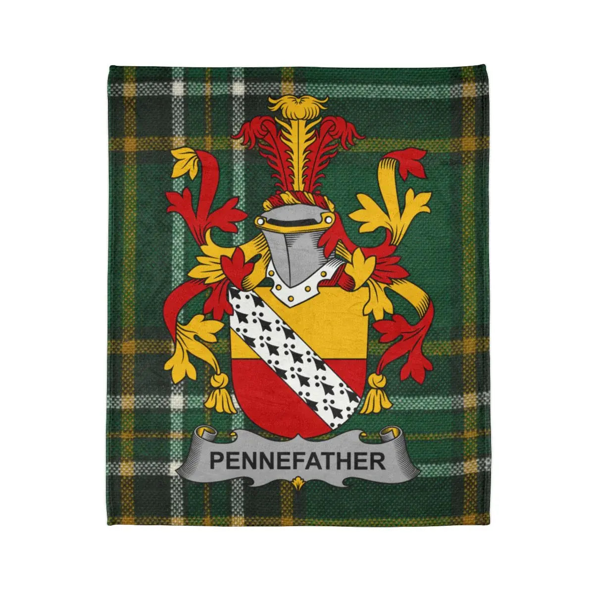 Pennefather Crest Plaid Design Decorative Blanket