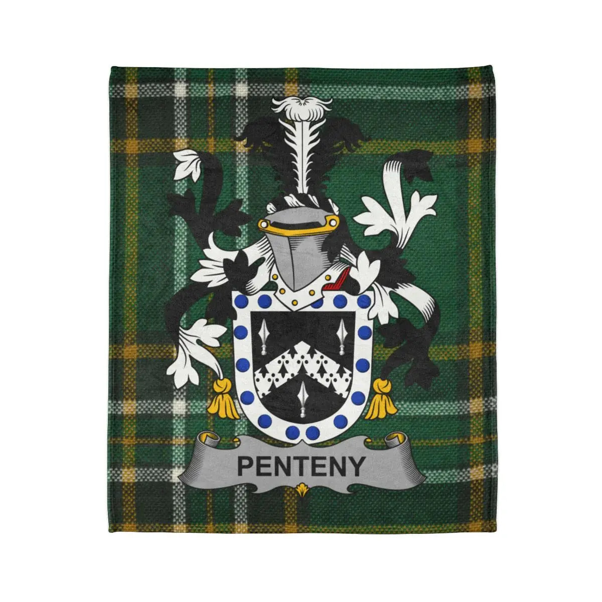 Penteny Coat of Arms Family Crest Blanket