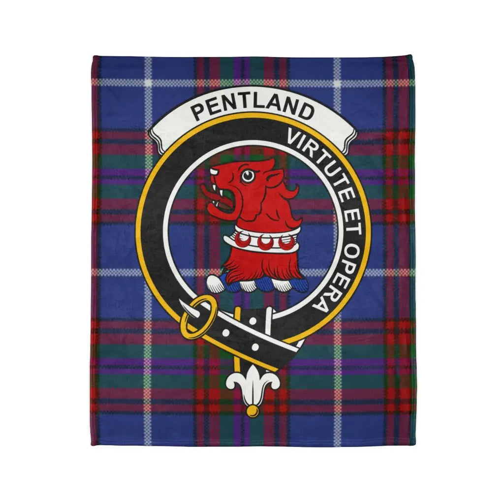 Pentland Virtute Et Opera Tartan Blanket