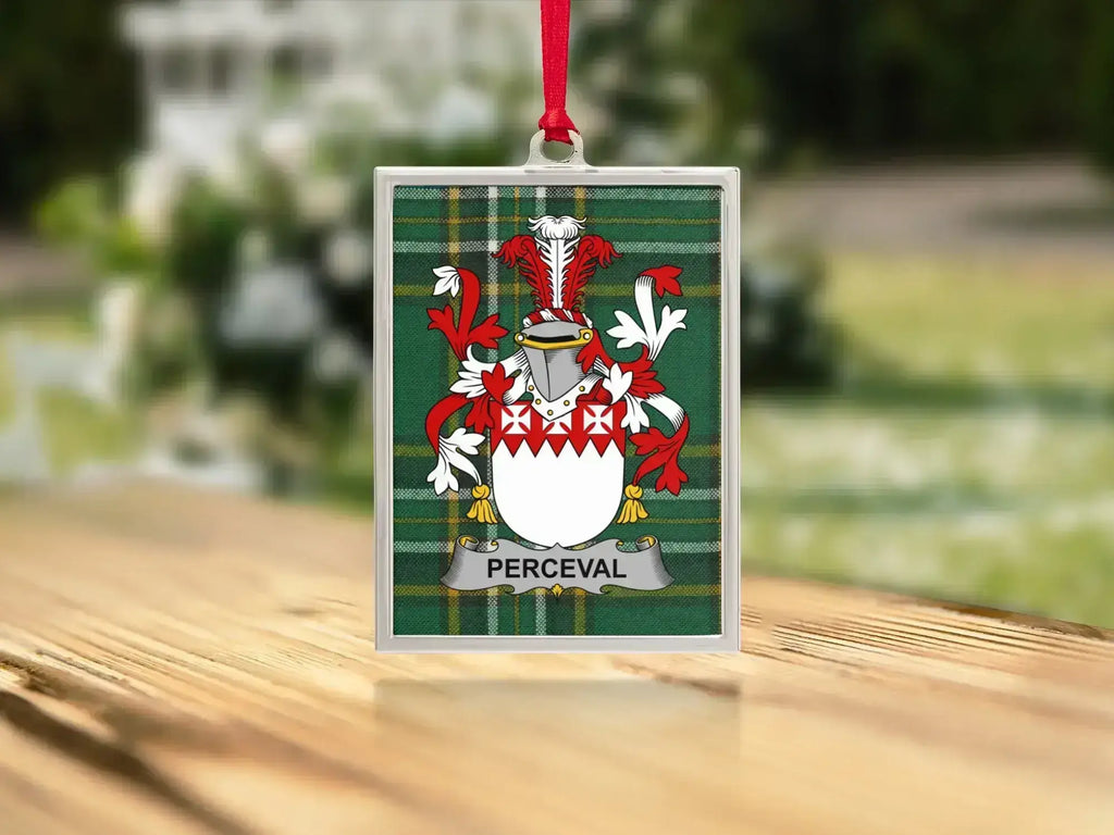 Heraldic Perceval Family Crest Ornament product