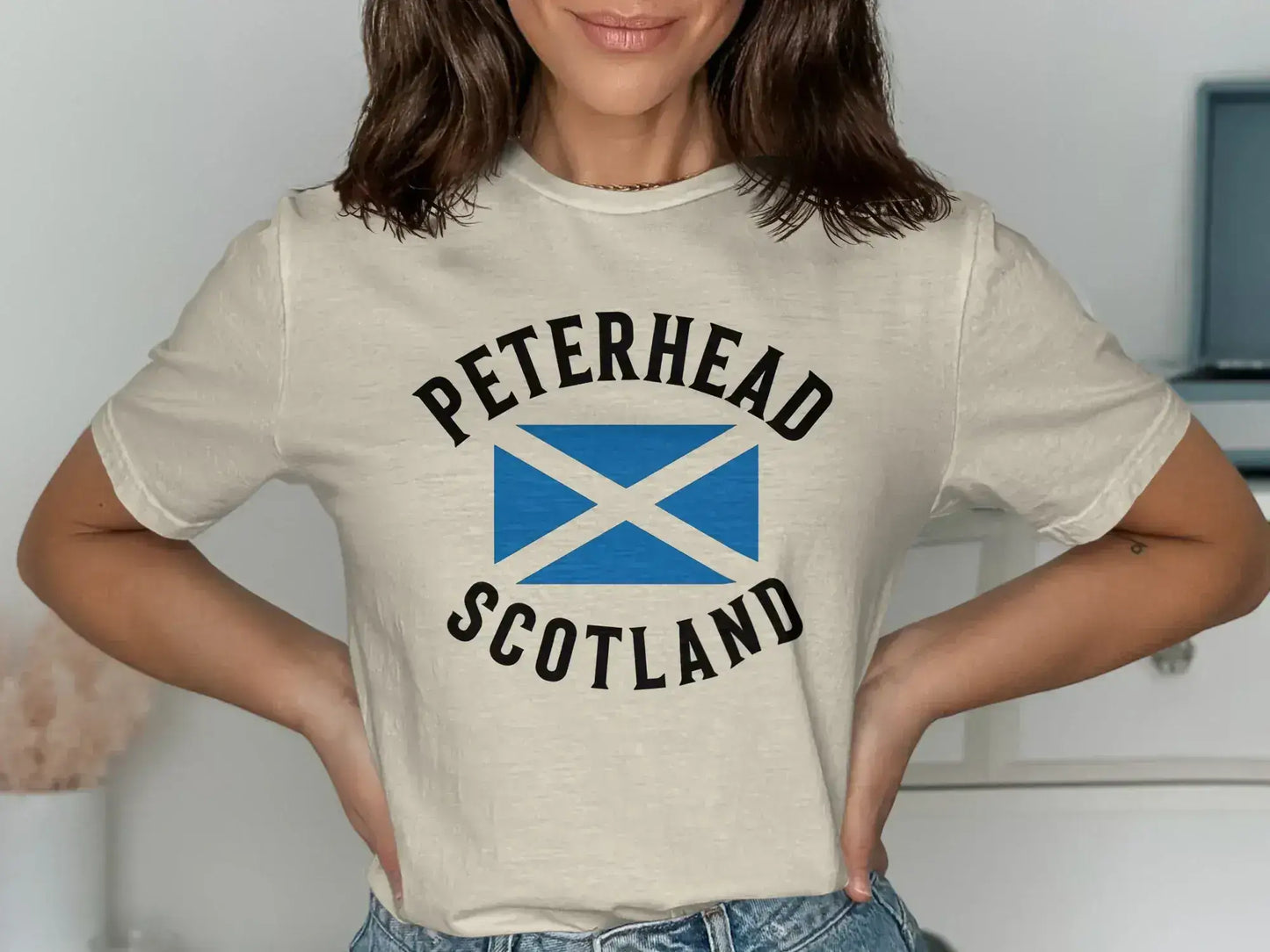 Peterhead Scotland Flag Themed Graphic T-Shirt product