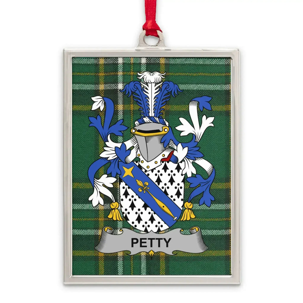 Family Crest Coat of Arms Petty Plaid Ornament product type