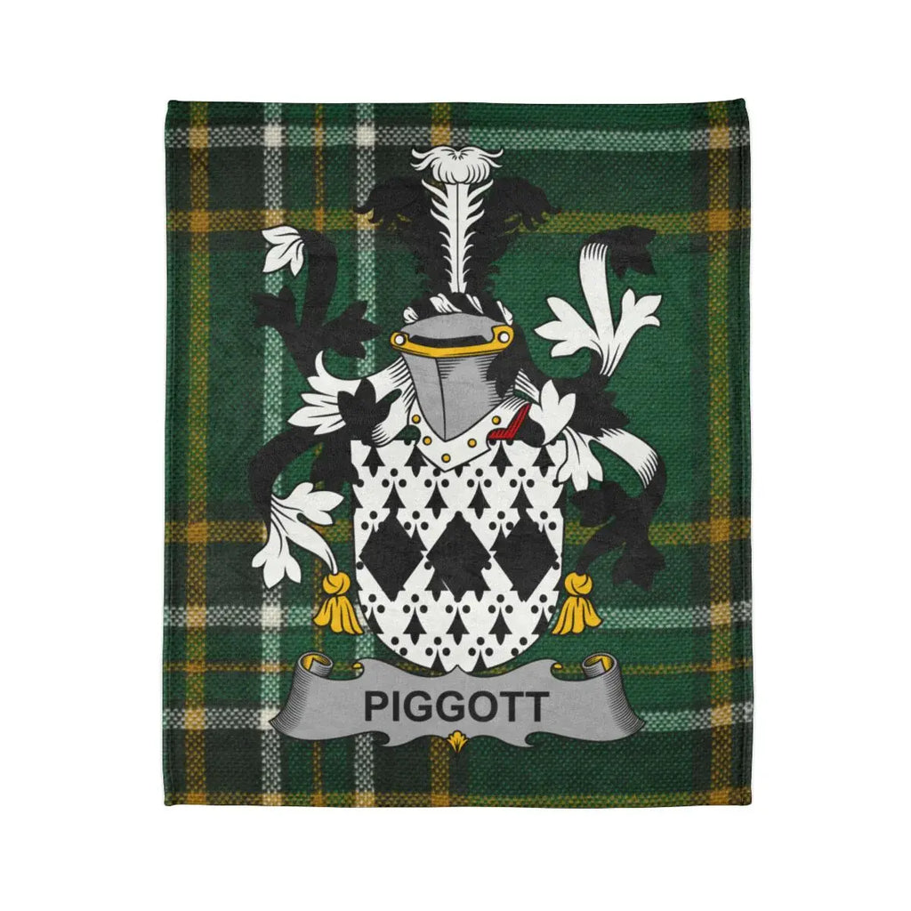 Piggott Family Crest Plaid Tartan Design Product