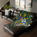 Pike Family Crest Plaid Blanket for Cozy Home Decor