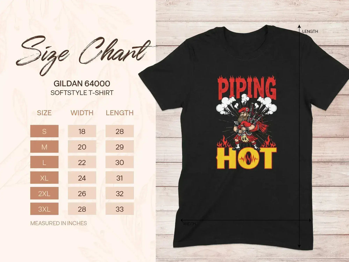 Piping Hot Unique Graphic Design T-Shirt