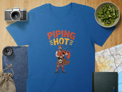 Piping Hot Scottish Bagpiper Graphic Tee Shirt product type
