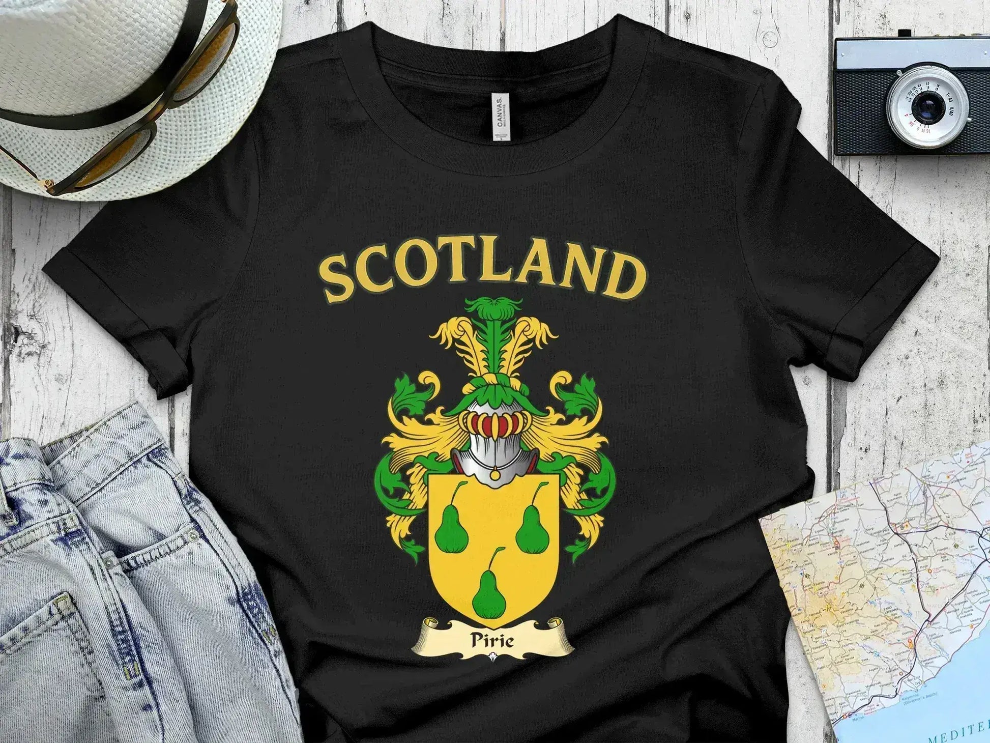 Scotland Family Crest Black T-Shirt product